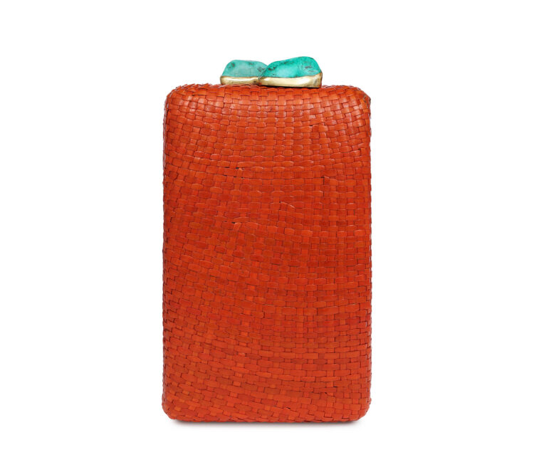 JOYCE ORANGE W TURQUOISE