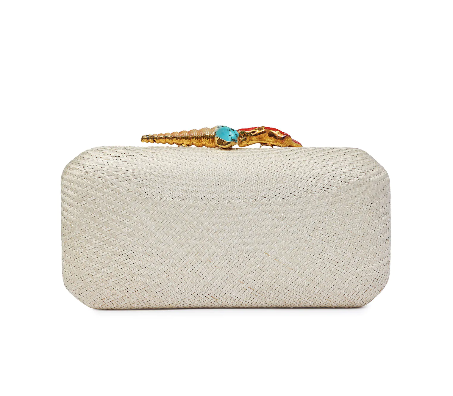 AUDREY NATURAL W AUGER SHELL + CORAL + TURQUOISE