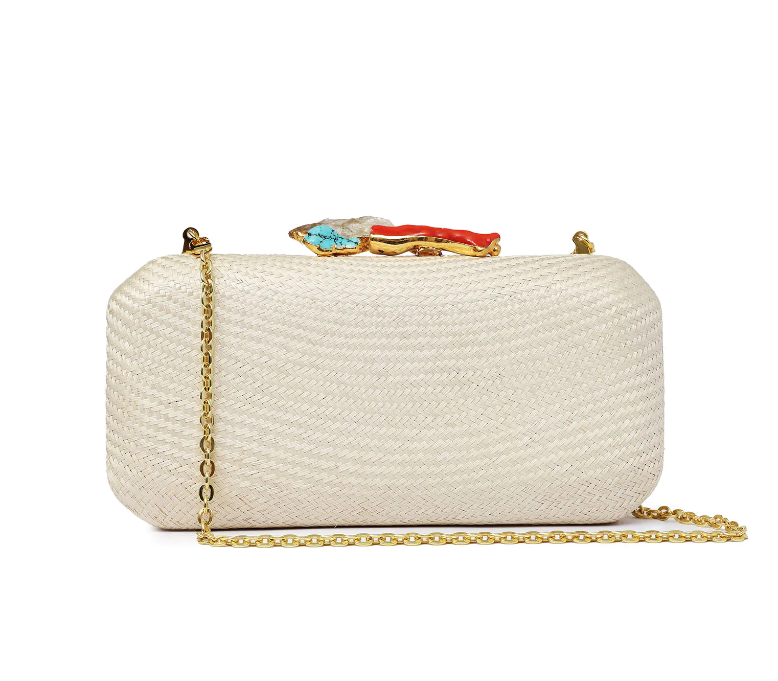 AUDREY NATURAL W  CITRINE + PEARL + CORAL + TURQUOISE - Image 3