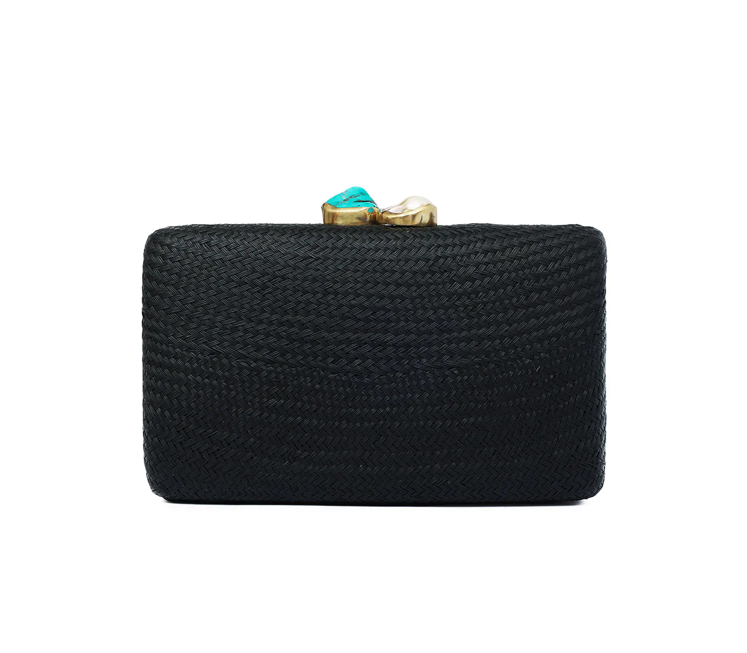 KAPRE BLACK W PEARL + TURQUOISE