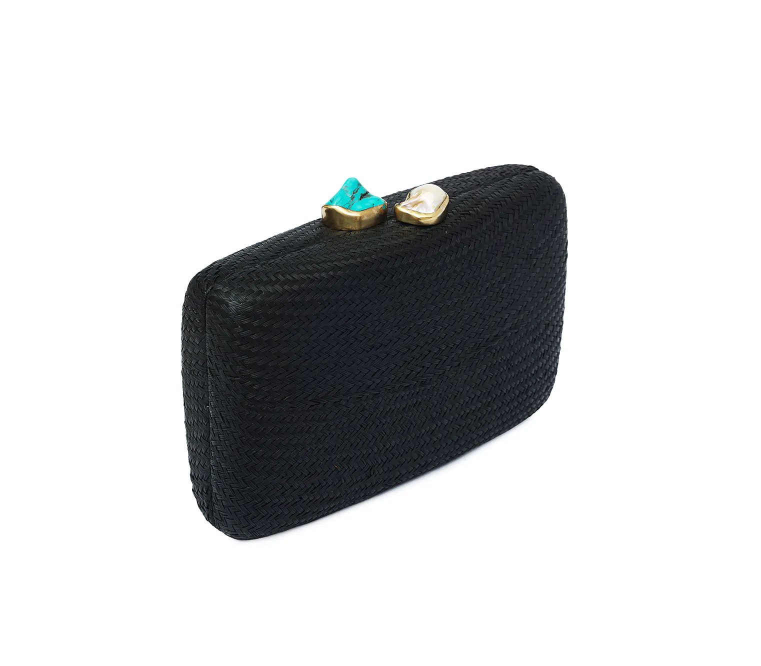KAPRE BLACK W PEARL + TURQUOISE - Image 3